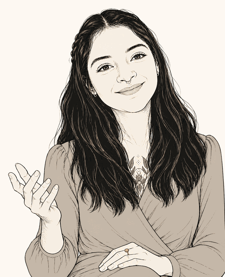 Caricature of Andrea