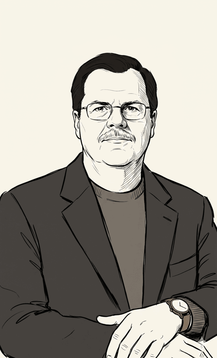 Caricature of Gary