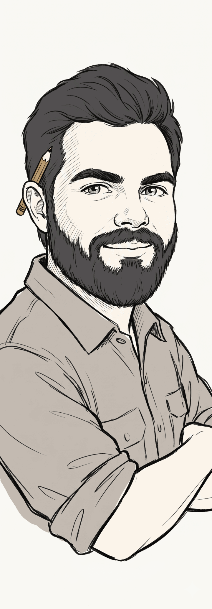 Caricature of Joey